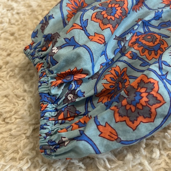 SUNDRY X EVEREVE 0 (S) All Day floral puff sleeve mini dress with ruffle hem - Picture 9 of 9